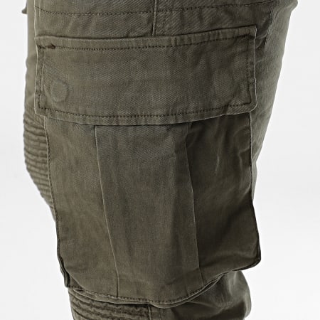 John H - Pantalones cargo verde caqui